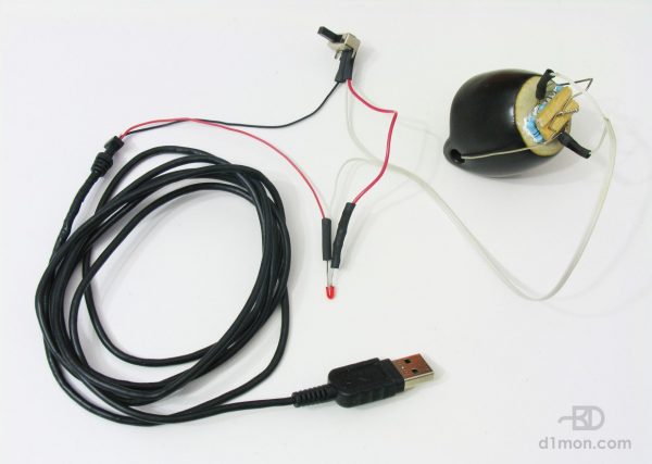 Подключение резисторов к USB-кабелю