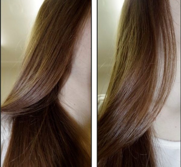 Волосы девушки, которая используется розмариновое масло для аромарасчёсывания