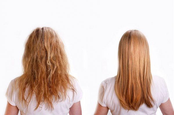 фото до и после лечения волос касторовым маслом