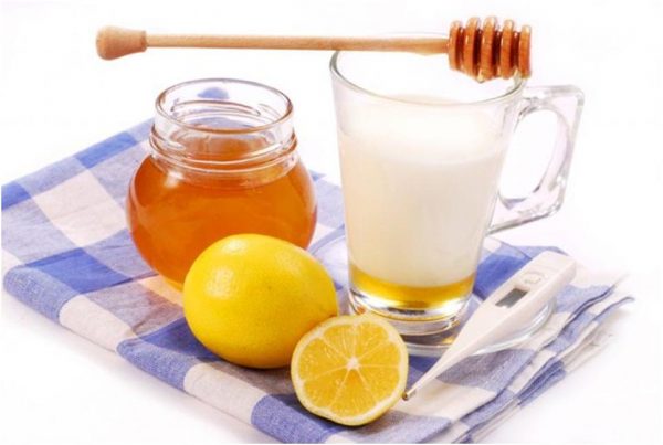 Мёд, кефир и лимон