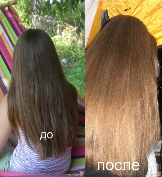 Фото волос до и после медовой маски с корицей